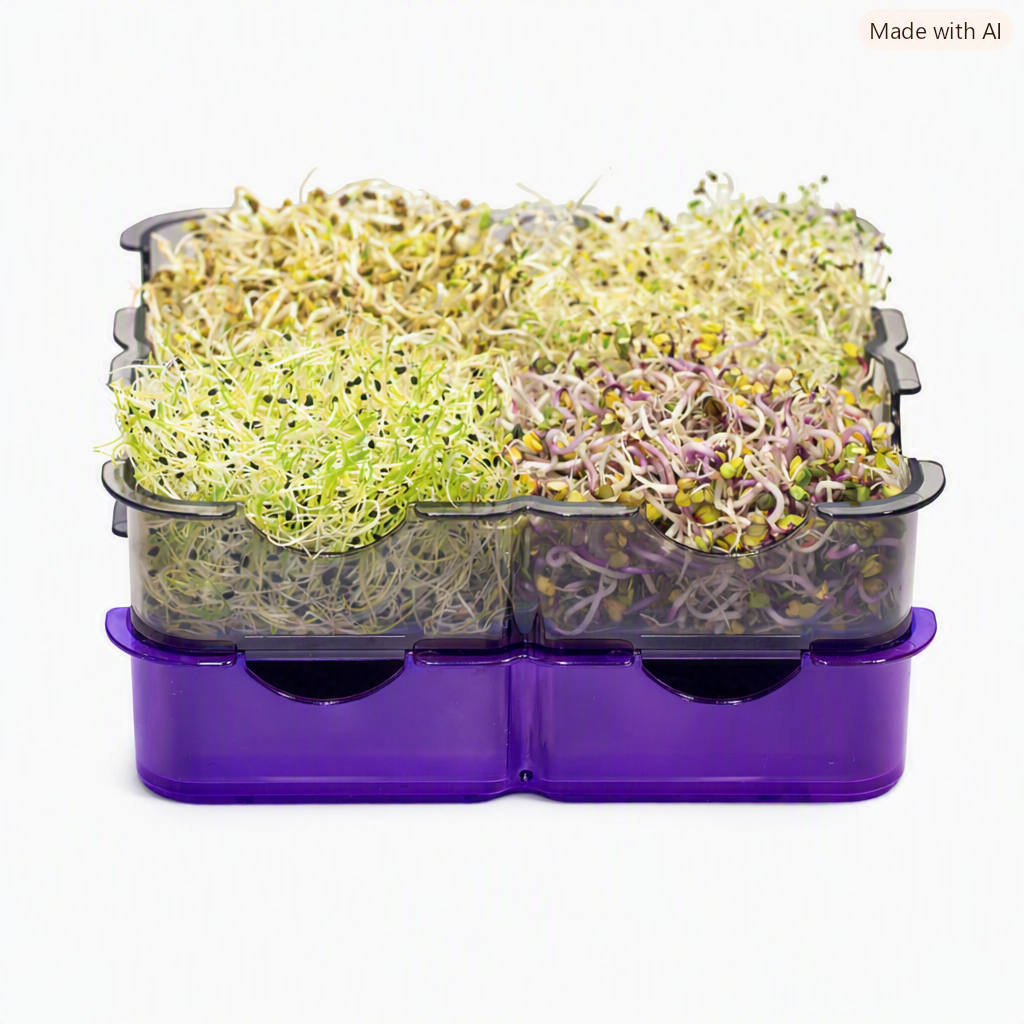 Germogliatore Starter Kit Color GermoglioSì con base viola